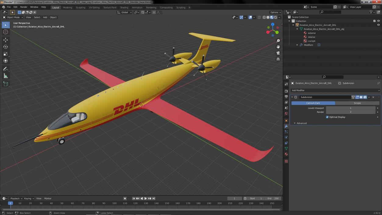 3D Eviation Alice Electric Aircraft DHL