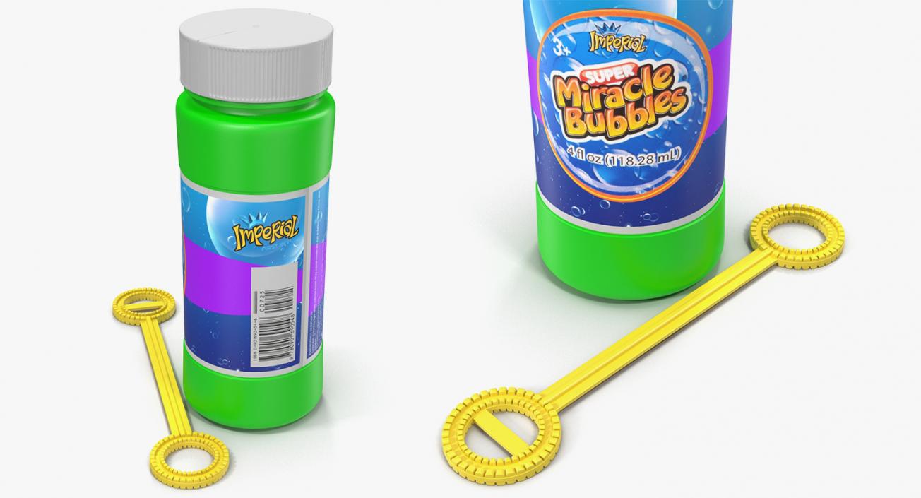 Bubble Wand and Bubbles Collection 3D model