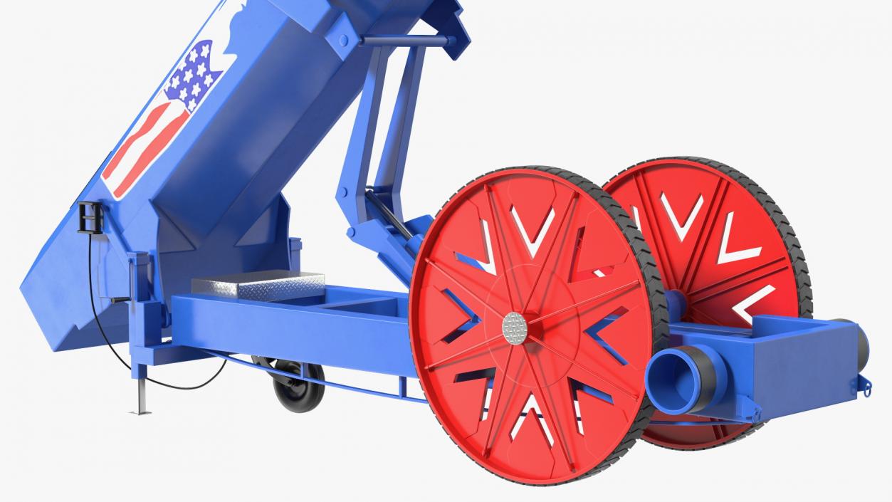 3D Human Cannonball Blue Rigged model