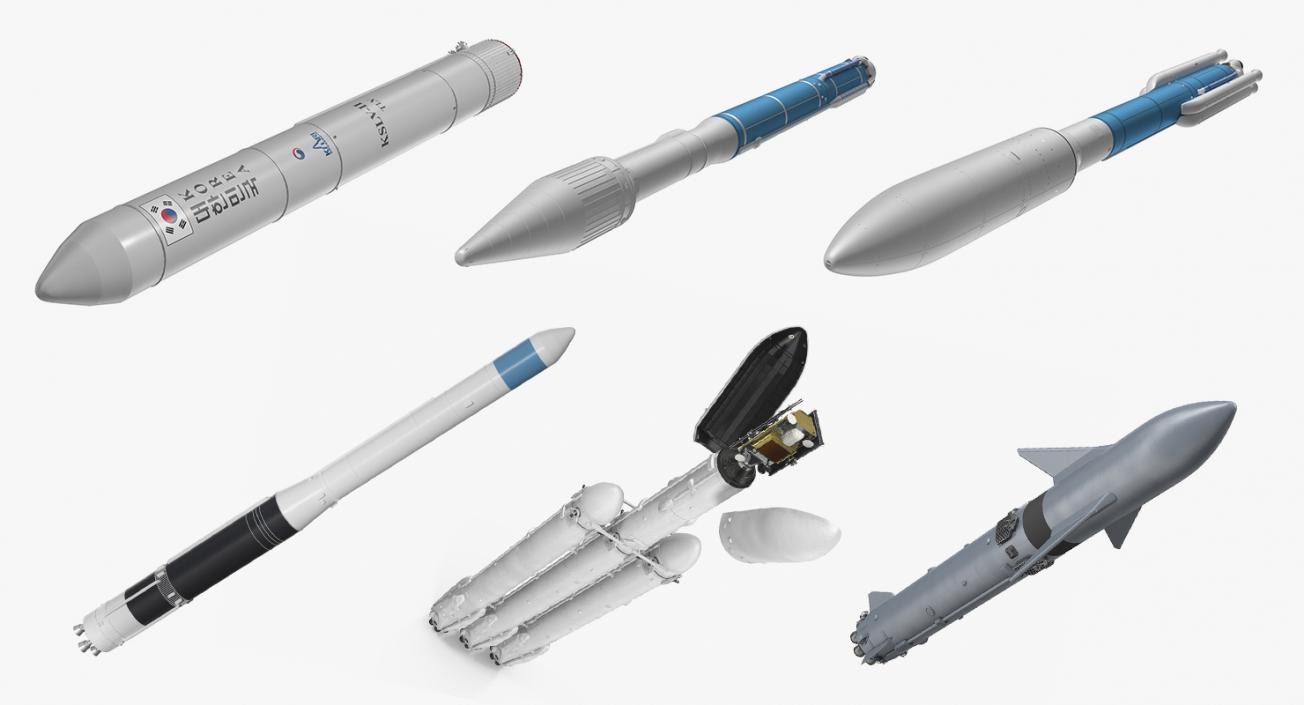 Space Launch Vehicles Collection 3 3D model