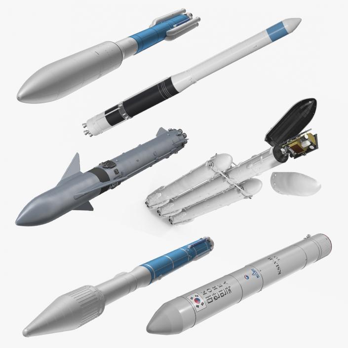 Space Launch Vehicles Collection 3 3D model