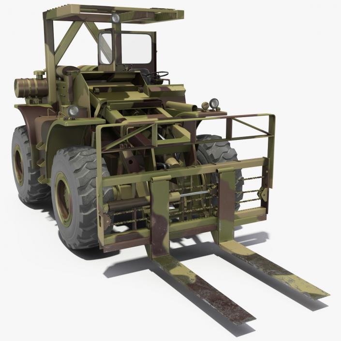 Pettibone Rough Terrain Camouflage Military Forklift 3D