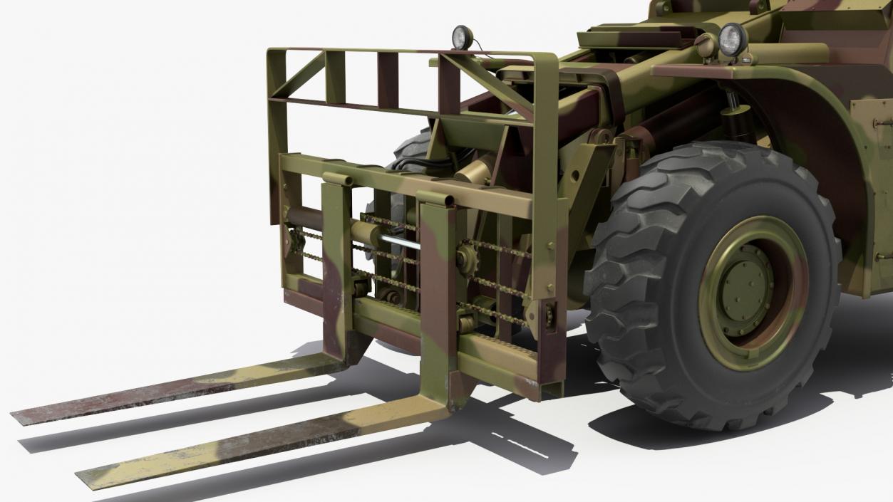 Pettibone Rough Terrain Camouflage Military Forklift 3D