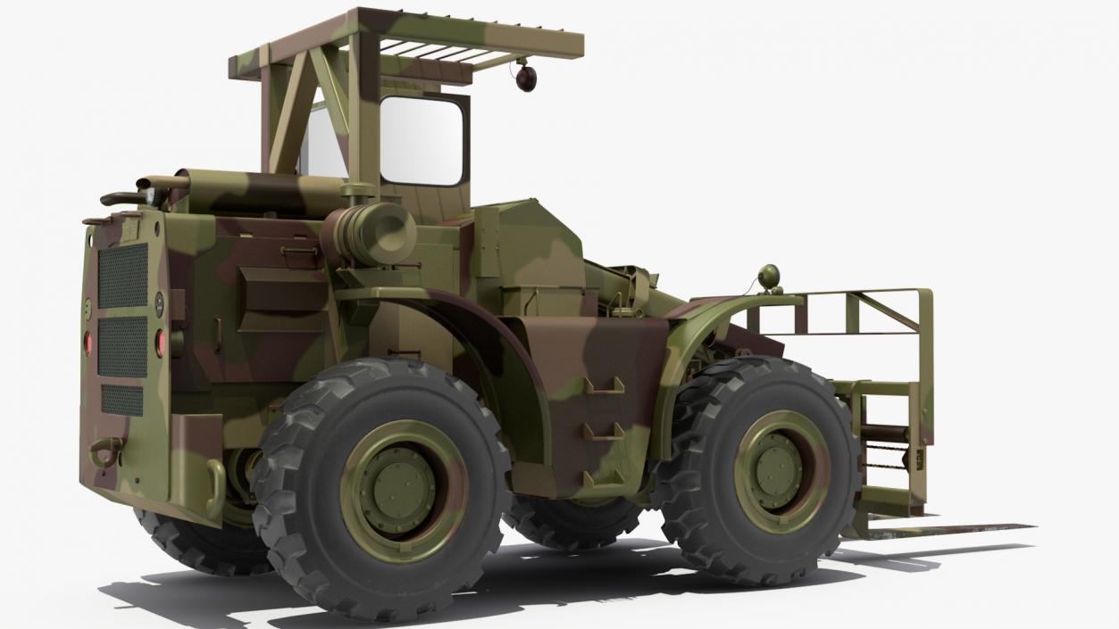 Pettibone Rough Terrain Camouflage Military Forklift 3D