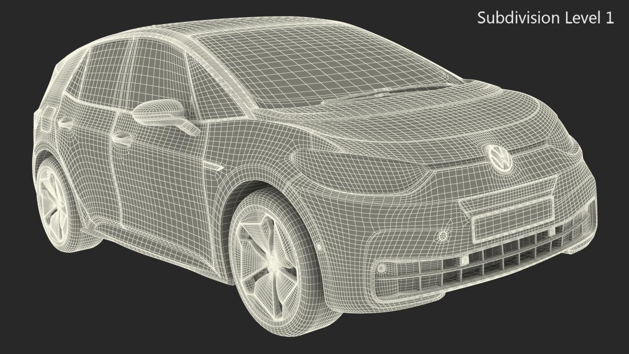 3D model Volkswagen ID3 Simple Interior