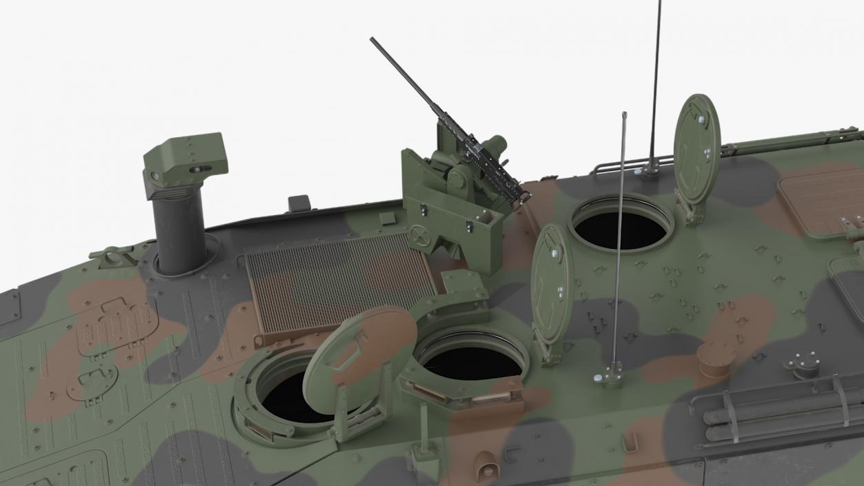 3D US Amphibious Combat Vehicle ACV Rigged for Cinema 4D model