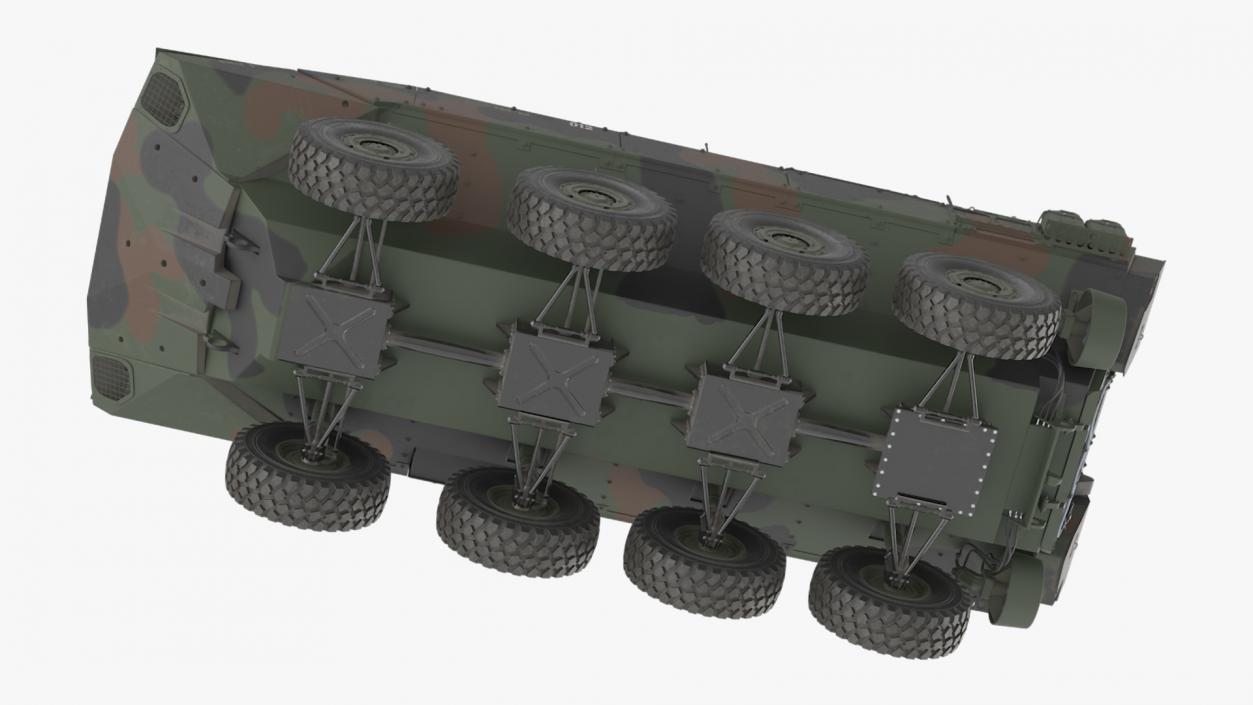 3D US Amphibious Combat Vehicle ACV Rigged for Cinema 4D model