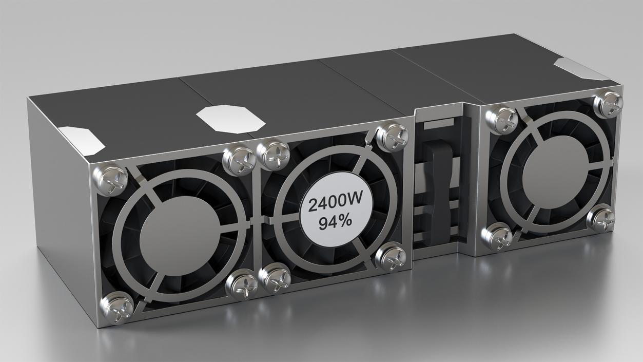 3D model HPE Cloudline CL5200 Server Opened with Disks