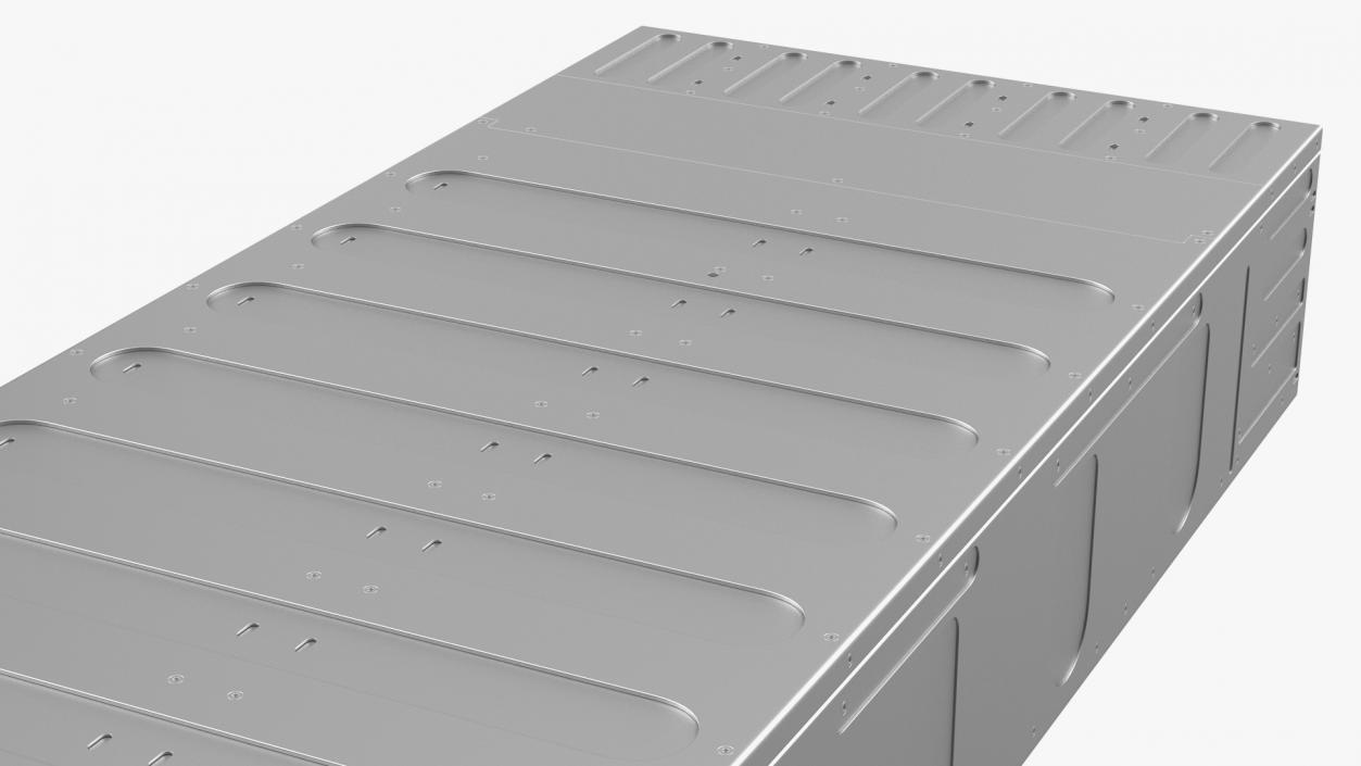 3D model HPE Cloudline CL5200 Server Opened with Disks