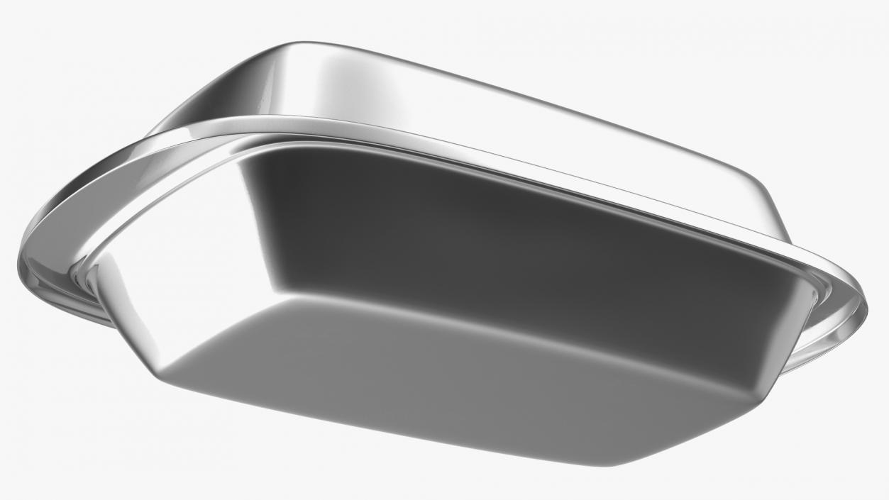 Stainless Steel Butter Dish 3D