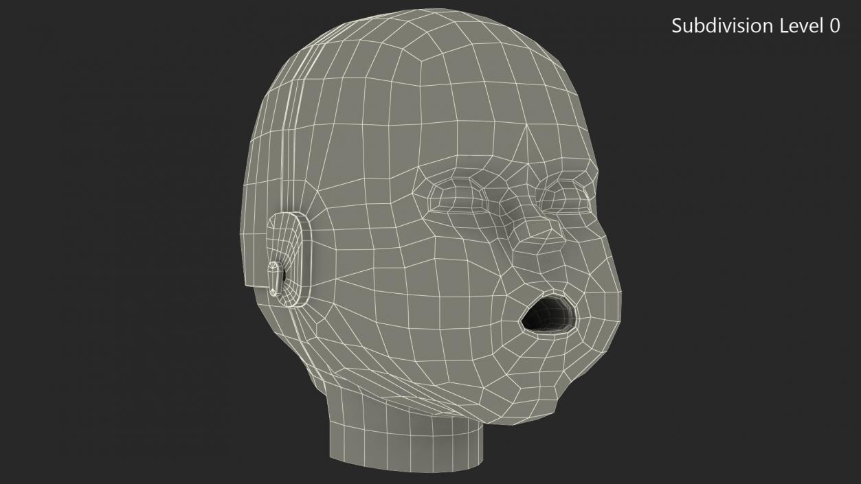 Baby CPR Dummy Head 3D model