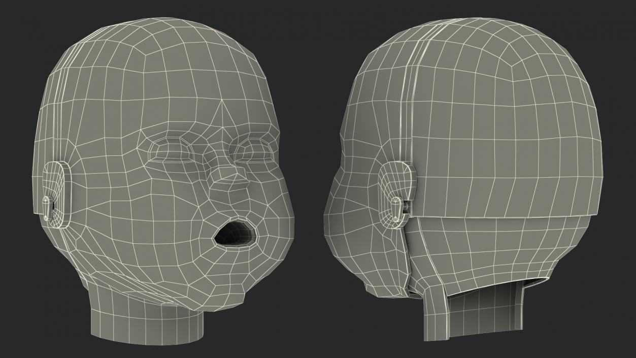 Baby CPR Dummy Head 3D model