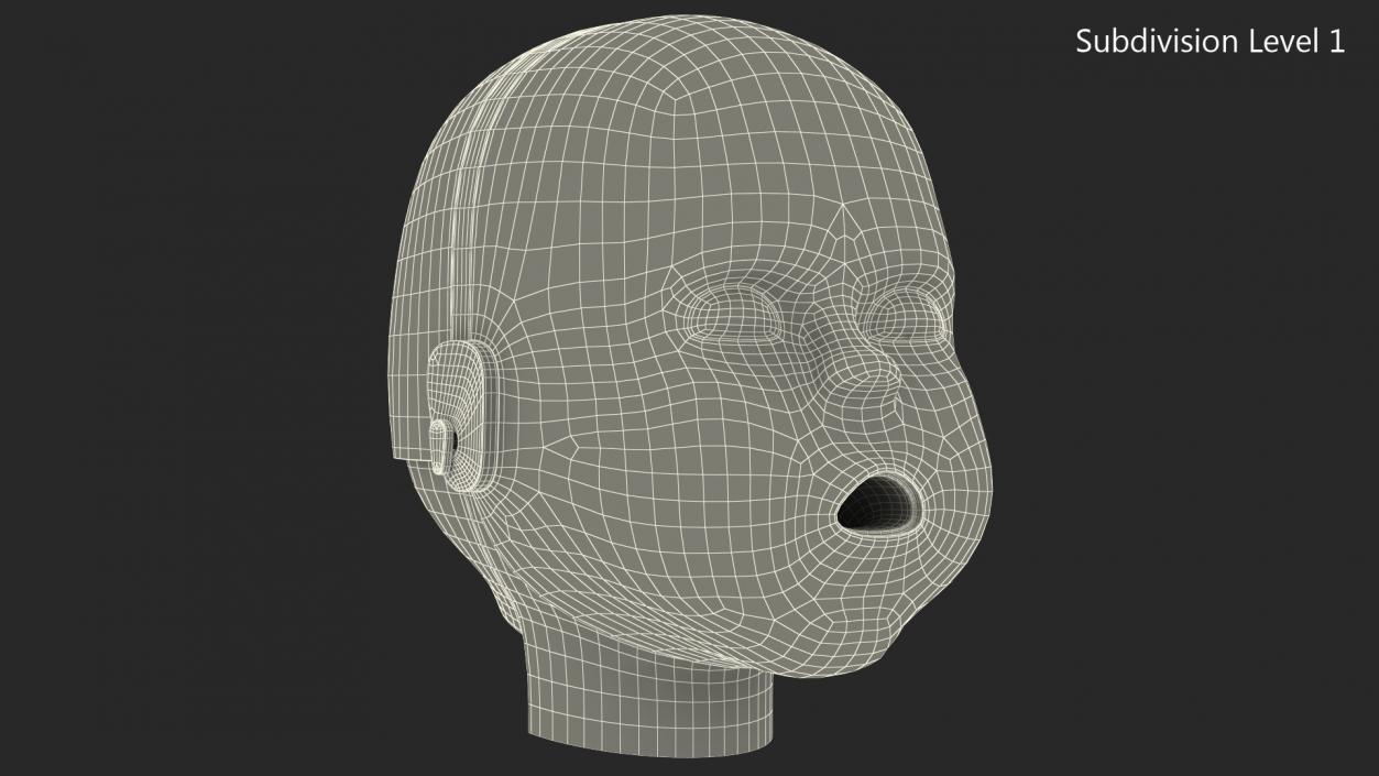 Baby CPR Dummy Head 3D model