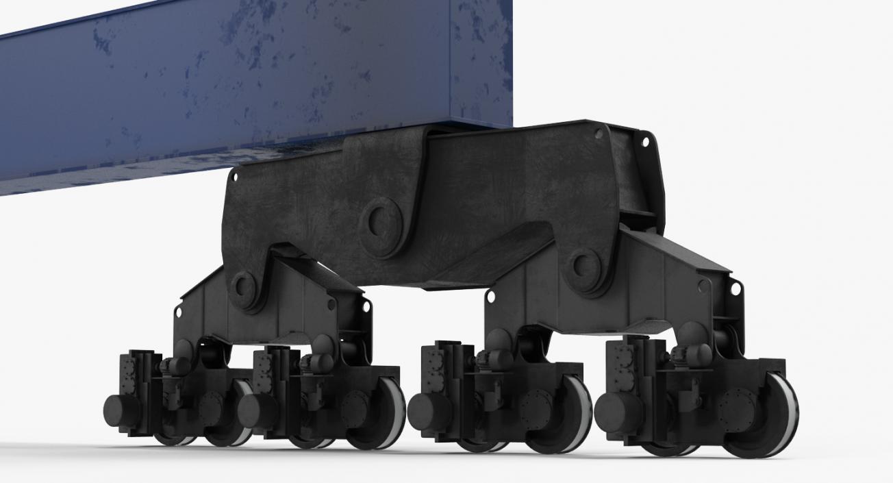 3D model Container Crane Blue