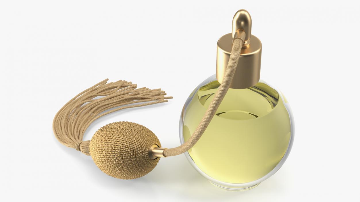 3D Golden Perfume Bottle Pump with Hose