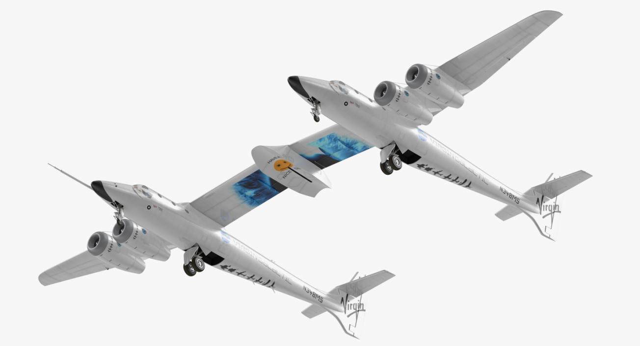 Virgin Galactic LauncherOne Rigged 3D model