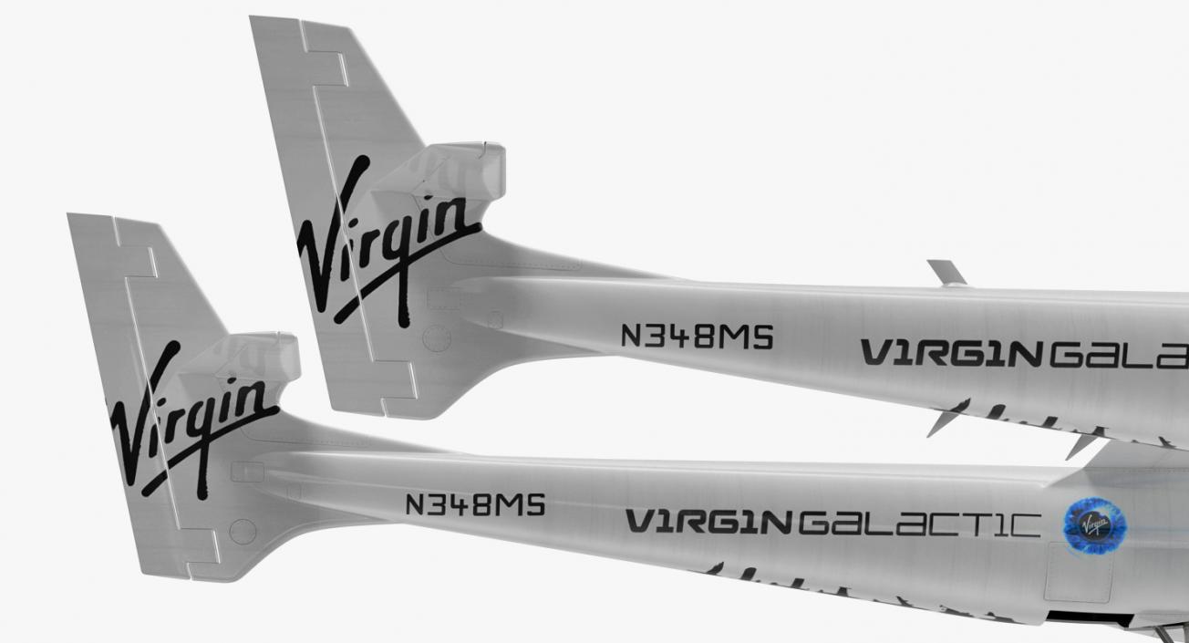 Virgin Galactic LauncherOne Rigged 3D model