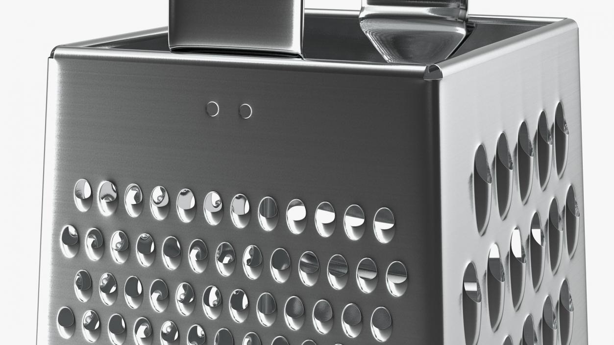 Stainless Steel Silver Kitchen Grater 3D