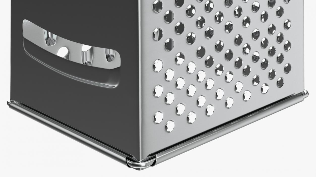 Stainless Steel Silver Kitchen Grater 3D