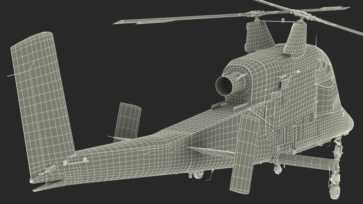 3D Synchropter Helicopter Exterior Only