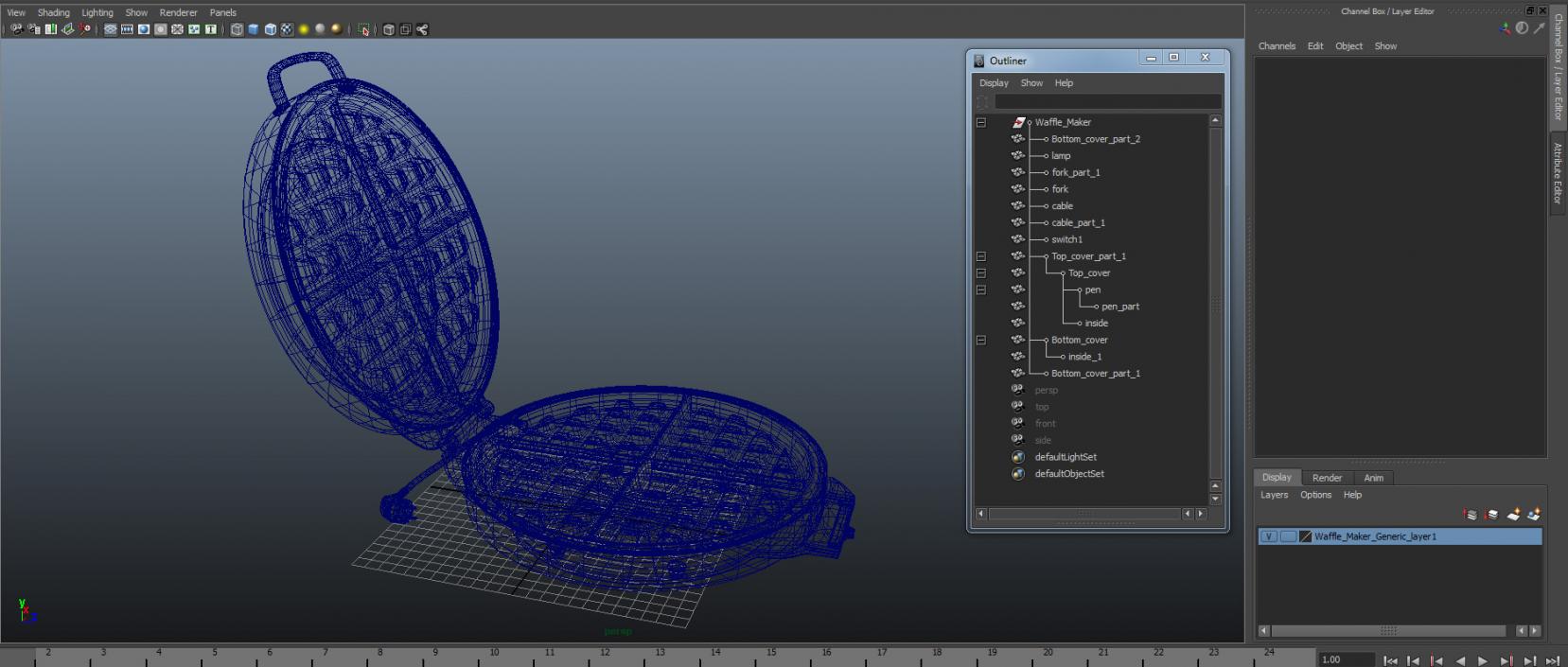 3D model Waffle Maker Generic