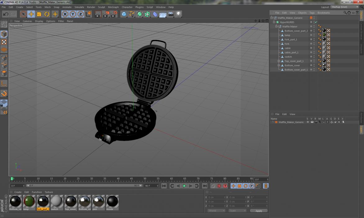 3D model Waffle Maker Generic