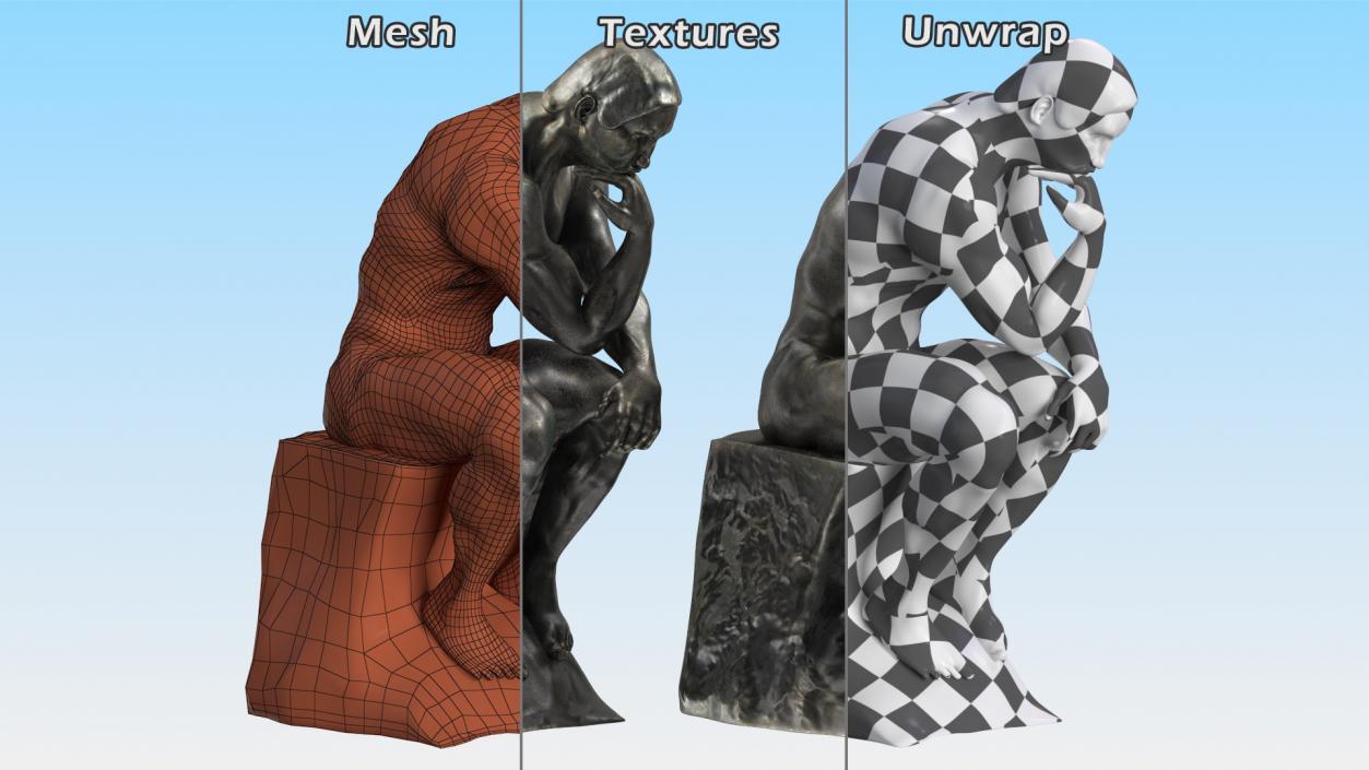 3D model Bronze Sculptures Collection 8