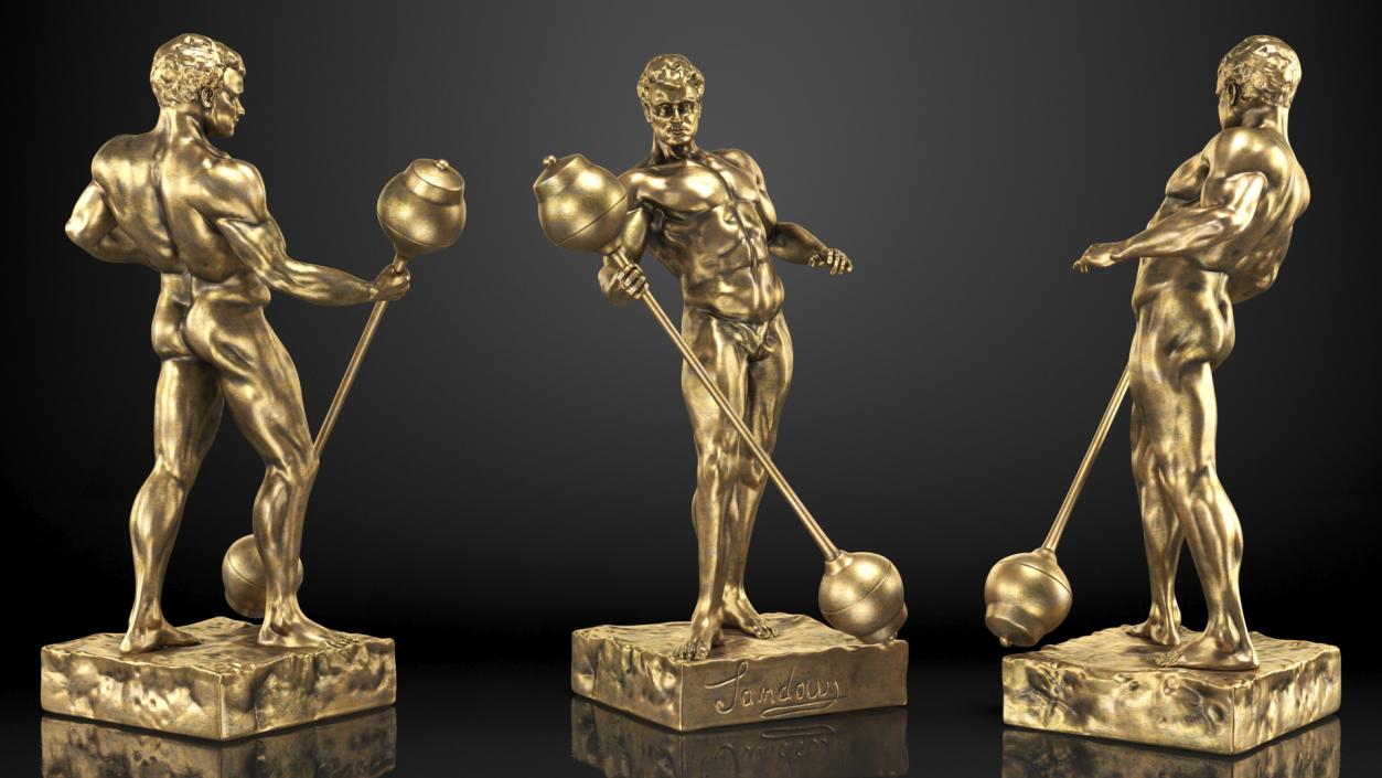 3D model Bronze Sculptures Collection 8