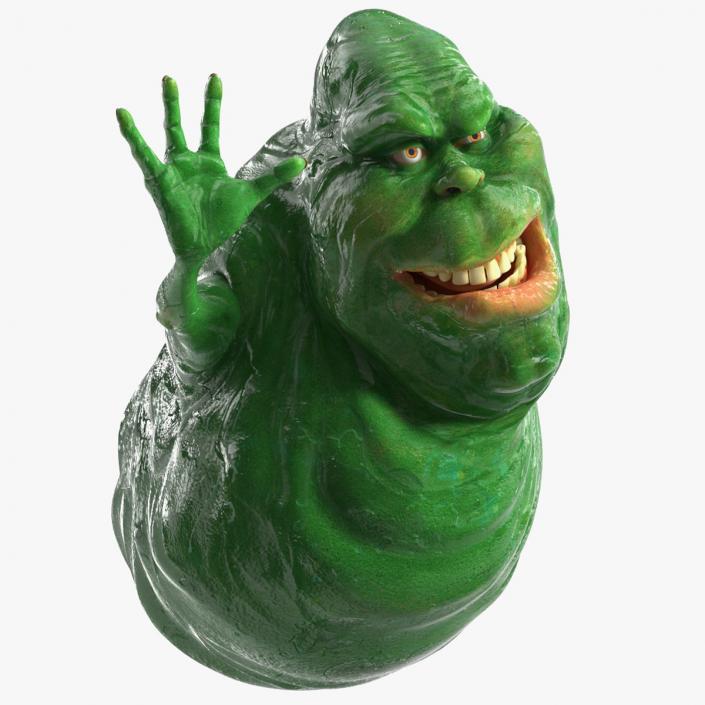 3D Slimer Ghost Character Rigged for Cinema 4D model