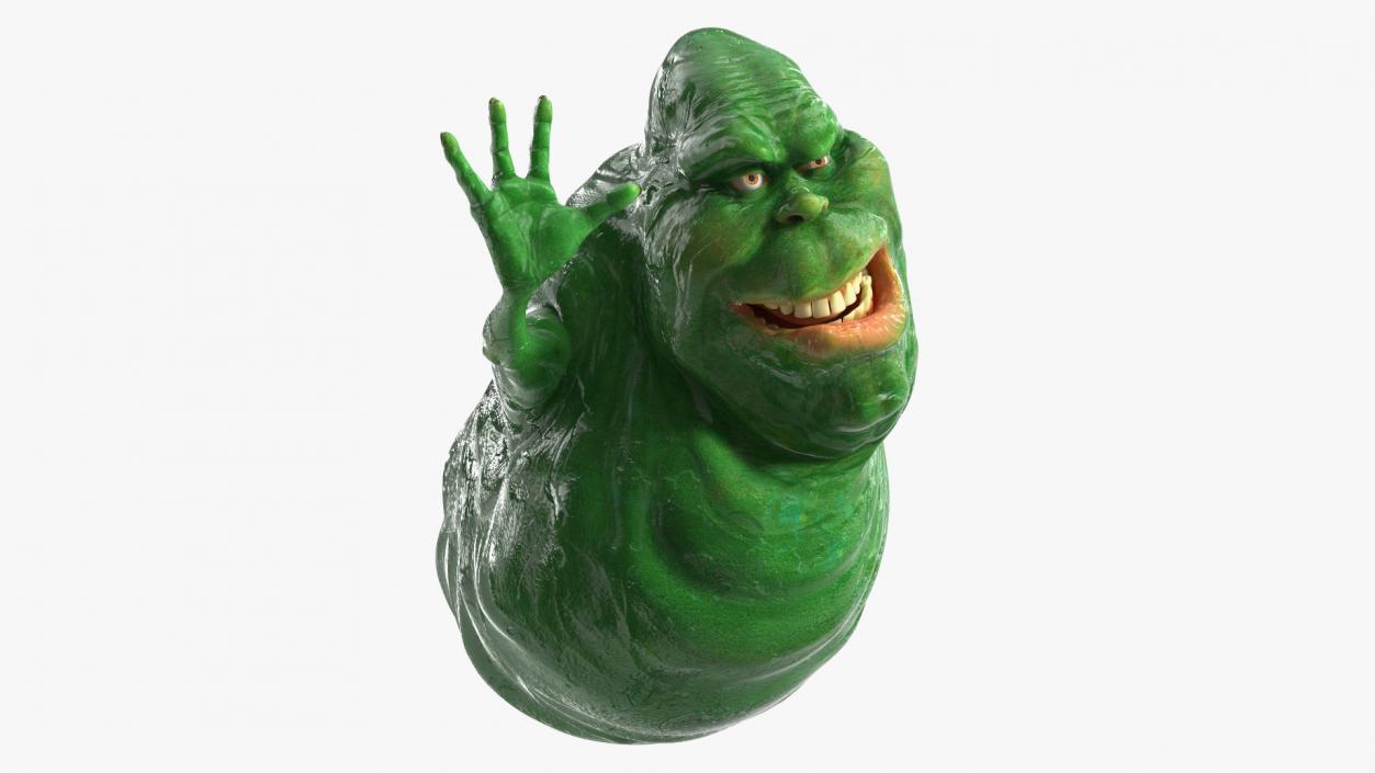 3D Slimer Ghost Character Rigged for Cinema 4D model