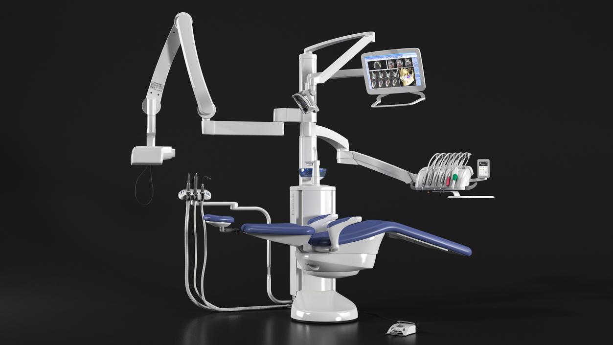 3D model Modern Dental Unit Rigged