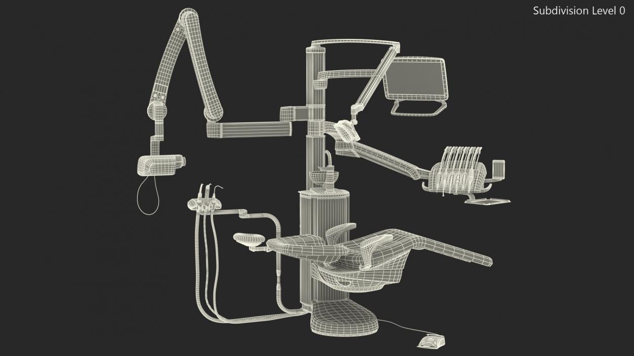 3D model Modern Dental Unit Rigged