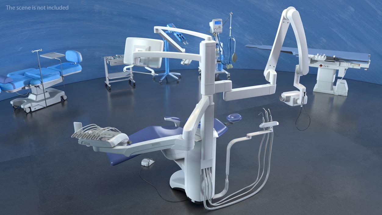 3D model Modern Dental Unit Rigged