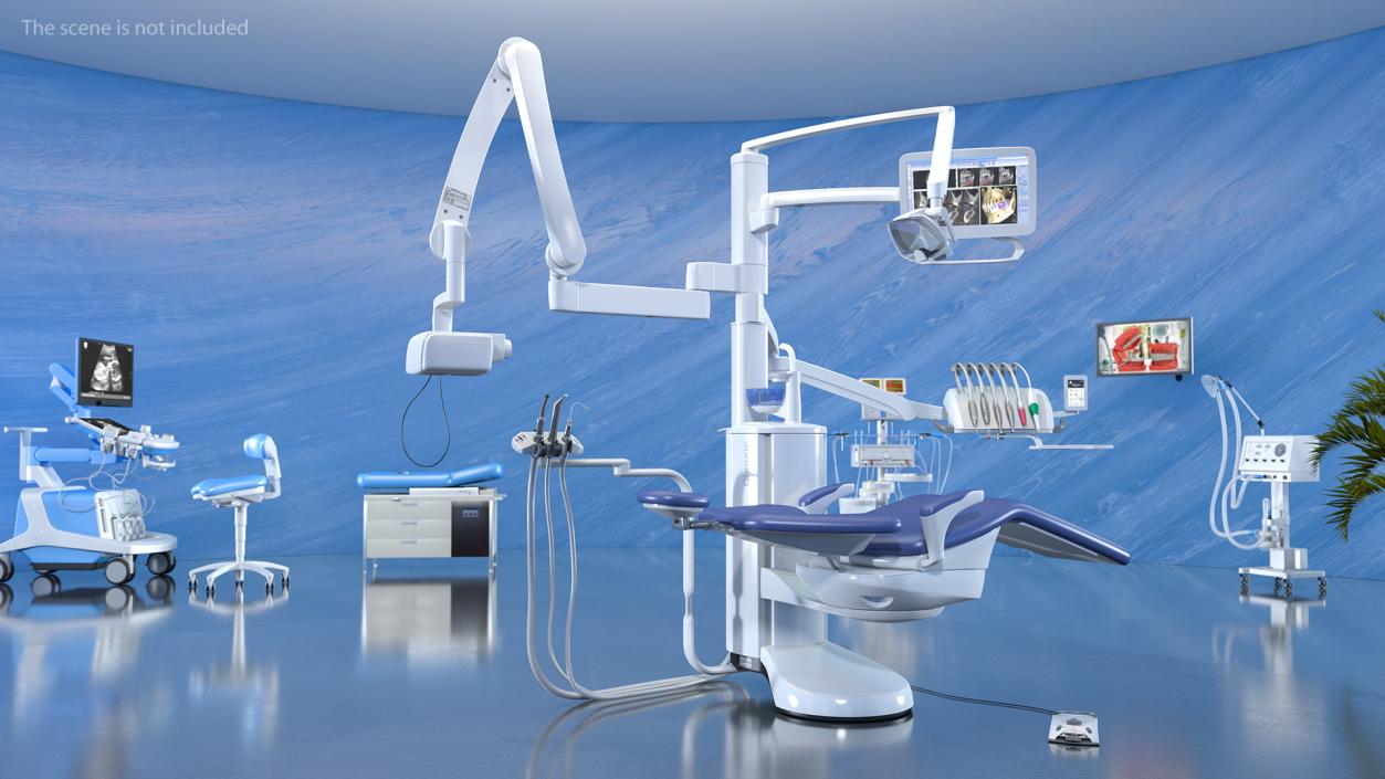 3D model Modern Dental Unit Rigged