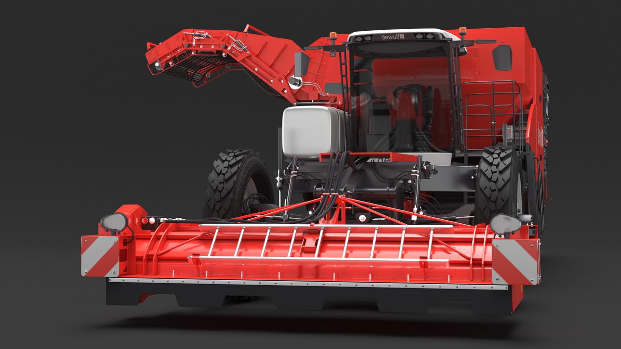 Dewulf Enduro 4-Row Harvester 3D model