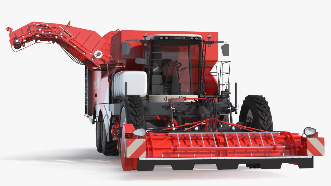 Dewulf Enduro 4-Row Harvester 3D model