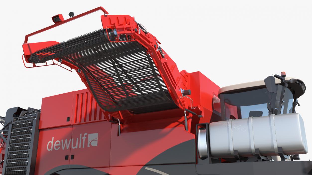 Dewulf Enduro 4-Row Harvester 3D model