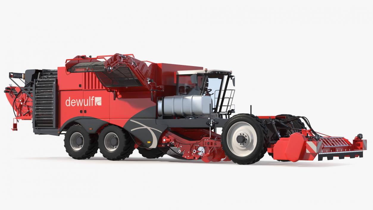 Dewulf Enduro 4-Row Harvester 3D model