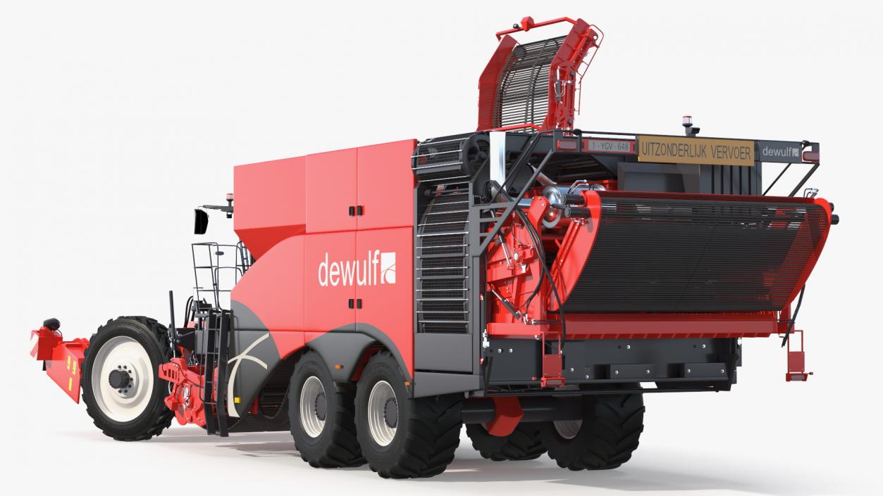 Dewulf Enduro 4-Row Harvester 3D model