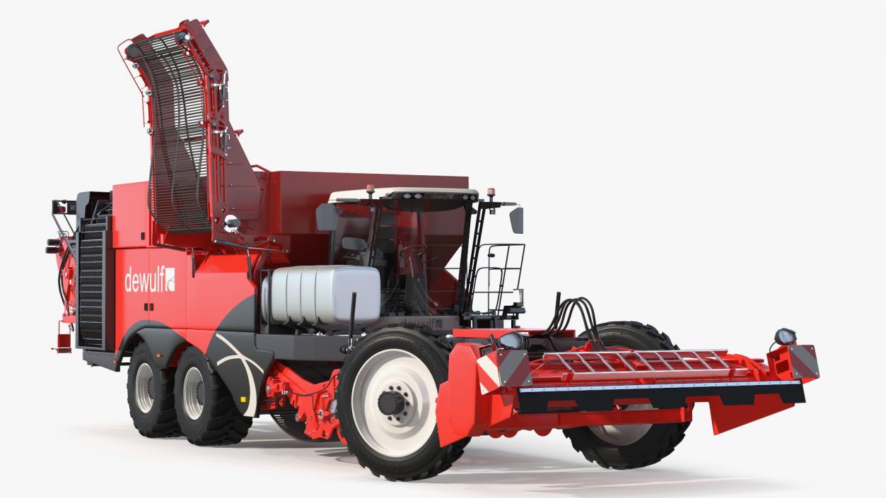 Dewulf Enduro 4-Row Harvester 3D model