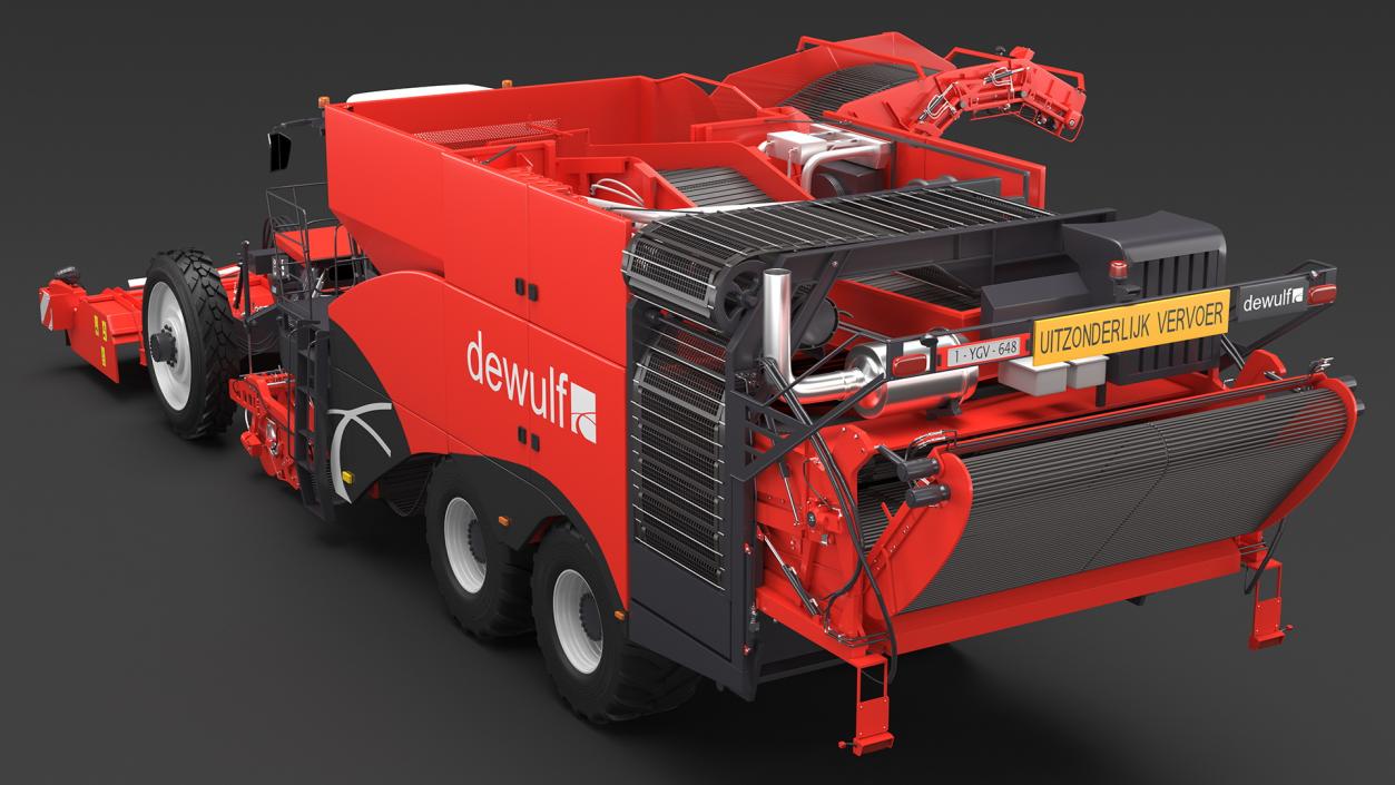 Dewulf Enduro 4-Row Harvester 3D model