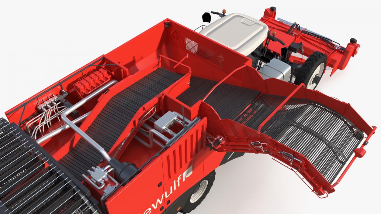 Dewulf Enduro 4-Row Harvester 3D model