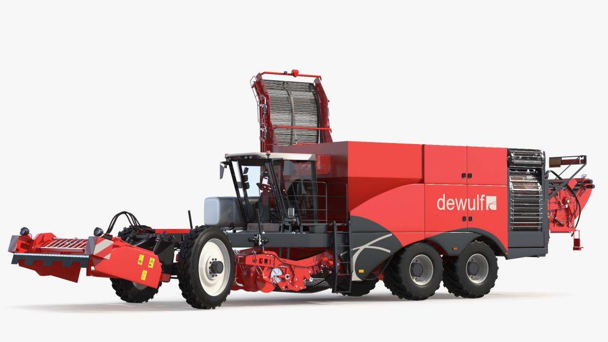 Dewulf Enduro 4-Row Harvester 3D model