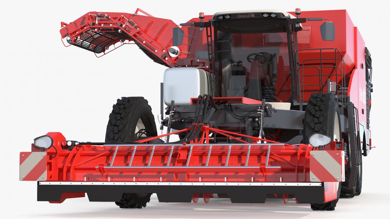 Dewulf Enduro 4-Row Harvester 3D model