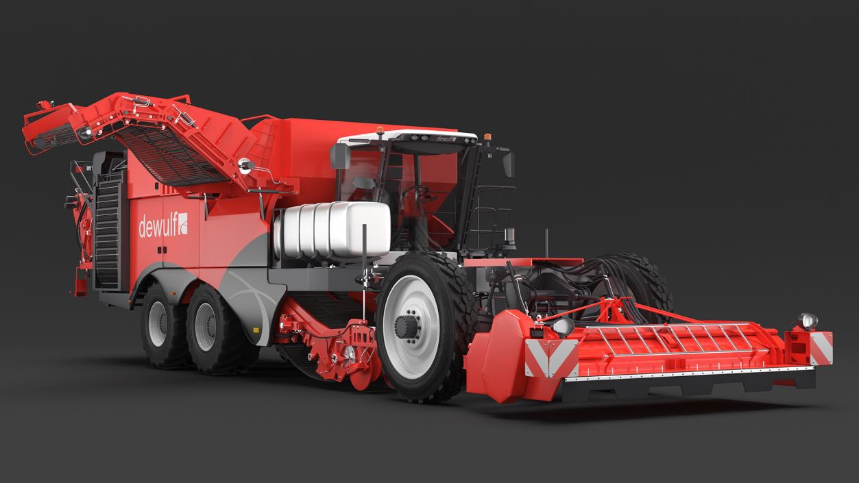 Dewulf Enduro 4-Row Harvester 3D model