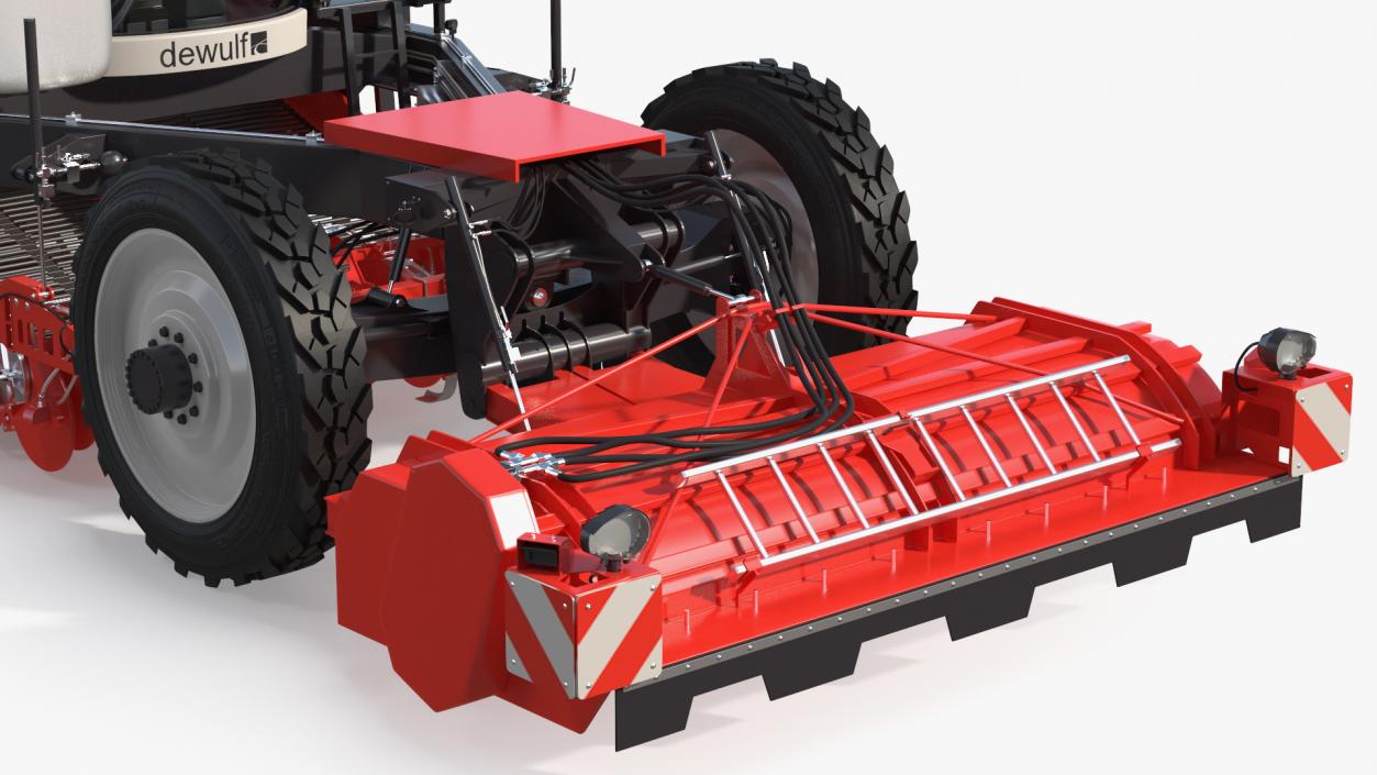 Dewulf Enduro 4-Row Harvester 3D model