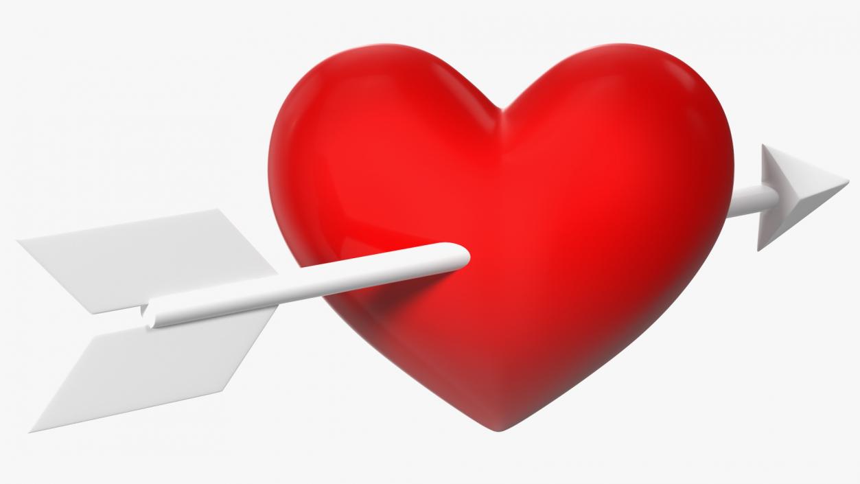 Heart with Arrow Emoji 2 3D model