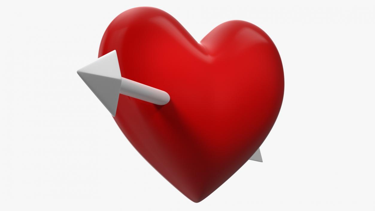 Heart with Arrow Emoji 2 3D model