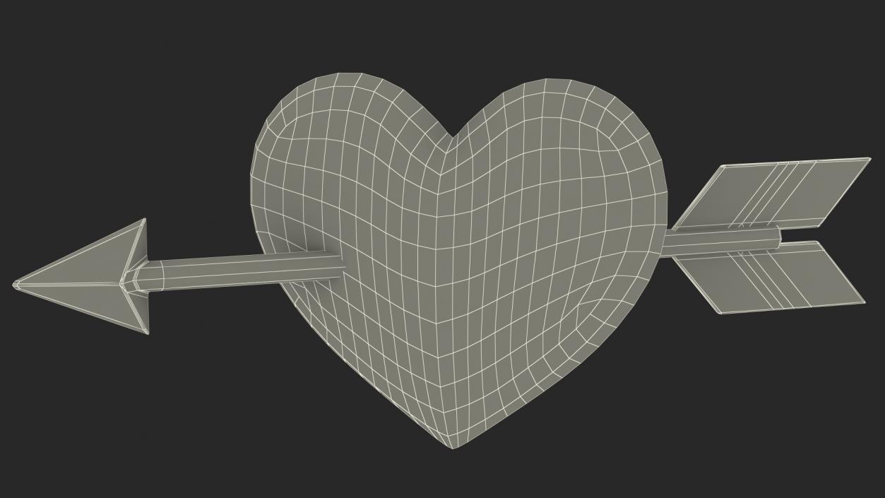 Heart with Arrow Emoji 2 3D model