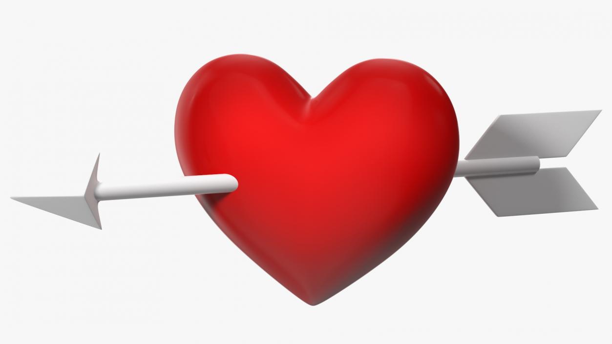 Heart with Arrow Emoji 2 3D model